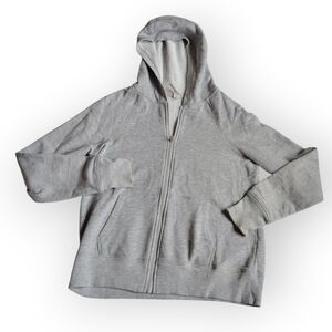 90 Degree By Reflex Light Gray Lux Fleece Jacket
